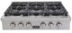 Kucht Professional KFX Series 36" Stainless Steel Natural Gas Range Top with Classic Silver Knobs-0
