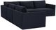 TOV Furniture Willow 5-Piece Navy Modular Sectional-3