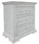 International Furniture Direct Terra Distressed Vintage White Nightstand-0