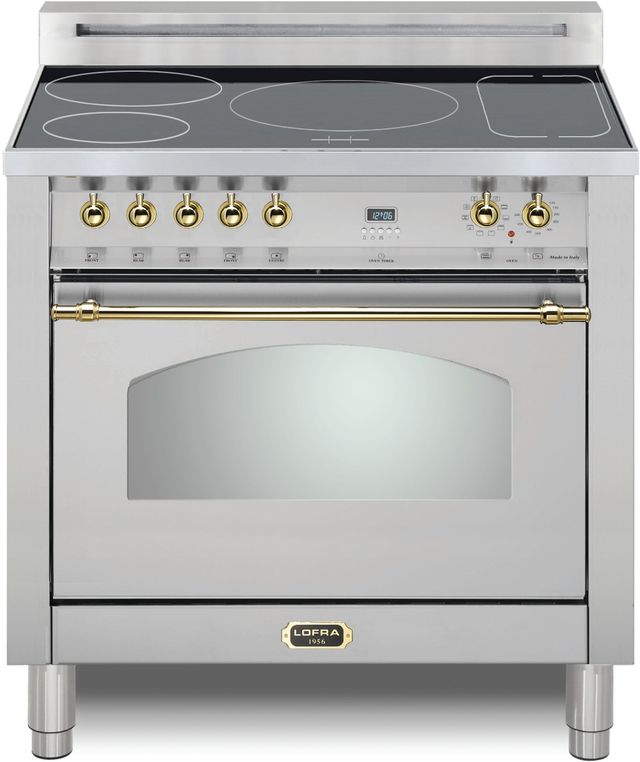 Lofra® Dolcevita 36" Stainless Steel Pro Style Induction Range-0