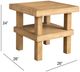 Bassett Mirror Riggs Warm Wheat Oak End Table-3