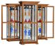 American Heartland Manufacturing Oak Tall Side-Door Curio-0