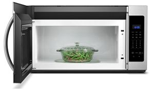Whirlpool® 1.7 Cu. Ft. Heritage Stainless Steel Over The Range Microwave-2