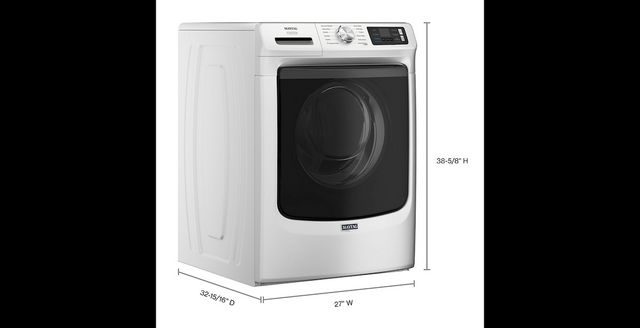 Maytag® 5.0 Cu. Ft. White Front Load Washer -11
