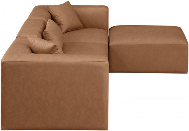 Meridian Furniture Cube 4-Piece Brown Modular Sectional with Ottoman-1