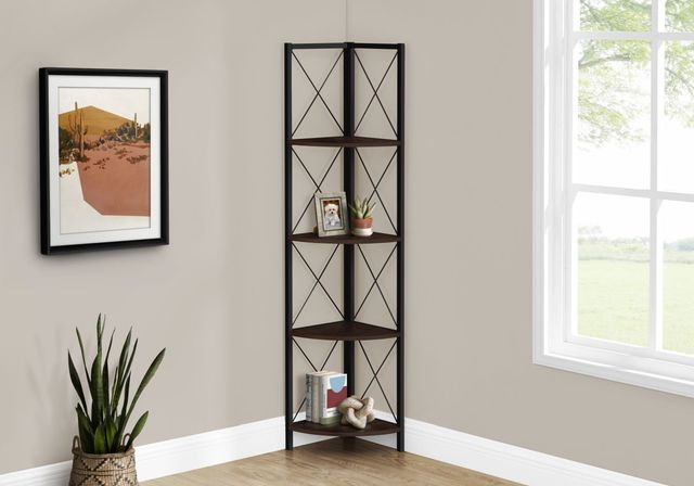 Monarch Specialties Inc. Black/Espresso Bookcase-2