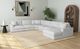 Elements International Arizona 6-Piece Steno Stone Right-Arm Facing Sectional and Chaise-1