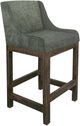 International Furniture Direct Gray Olive Green Upholstered Barstool-0
