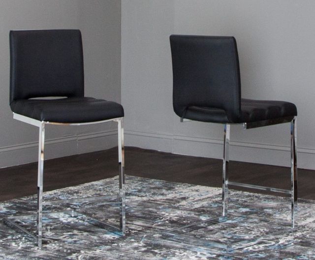 Cramco Dana Black/Chrome Counter Stool-1