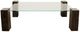 Harp & Finial® Kobe Glass Top Rectangular Coffee Table with Vintage Iron Base -1
