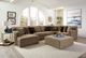 Jackson Furniture Carlsbad 3-Piece Carob Left-Arm Facing Sectional and Chaise-1