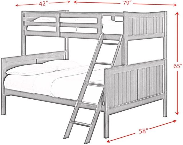 Elements International Sami Espresso Twin/Full Youth Bunk Bed-3