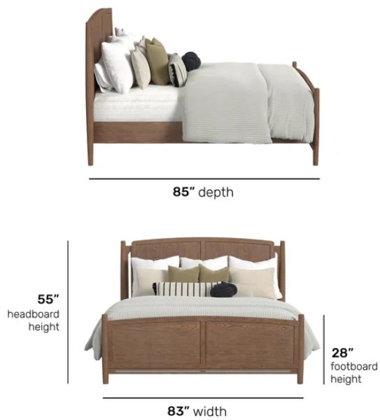 Flexsteel® Verona Brown Oak King Panel Bed-2