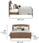 Flexsteel® Verona Brown Oak King Panel Bed-2