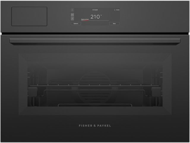 Fisher & Paykel Series 9 24” Black Glass Minimal Compact Combi-Steam Oven-0