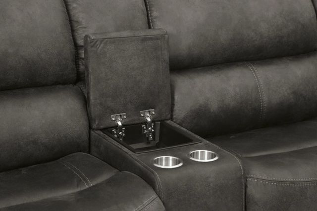 Signature Design by Ashley® Wyerville 6-Piece Gray Power Reclining Sectional-3