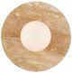 Currey & Company Apricity Beige/Frosted White Wall Sconce-1