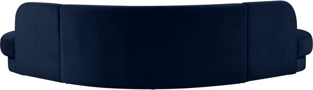 Meridian Furniture Rosa 3-Piece Navy Velvet Sectional-2