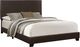 Monarch Specialties Inc. Dark Brown Faux Leather Queen Bed-0