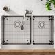 Elkay Crosstown® 5-Piece Polished Satin 35-7/8" x 20-1/4" x 9" 60/40 Double Bowl Farmhouse Sink Set-3