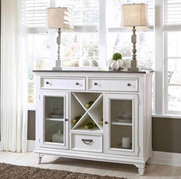 Liberty Furniture Allyson Park Charcoal/Wirebrushed White Buffet-1