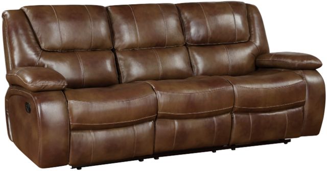 Homelegance® Ellicott Brown Manual Reclining Sofa-0