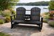 Comfo Back 3 Seat Glider with Console - Black-1