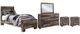 Benchcraft® Derekson 5-Piece Multi Gray Twin Panel Bed Set-0