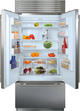 Sub-Zero® 21.0 Cu. Ft. Stainless Steel Built In French Door Refrigerator-1