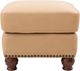 Leather Italia™ Georgetowne Hutton Tan Fawn Ottoman-0