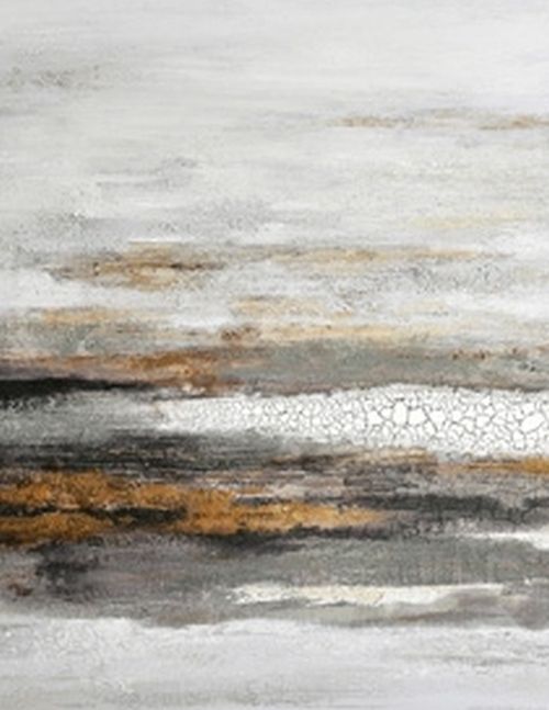 Signature Design by Ashley® Lemsen Gray/White/Orange Wall Art-1