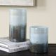 Uttermost® Midnight Mist 2-Piece Deep Blue/Silver Metallic Vase Set-1