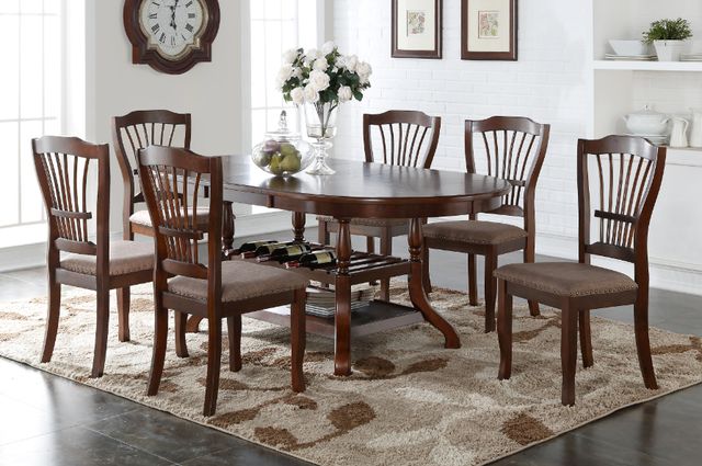 New Classic® Home Furnishings Bixby 7-Piece Espresso Dining Set-1