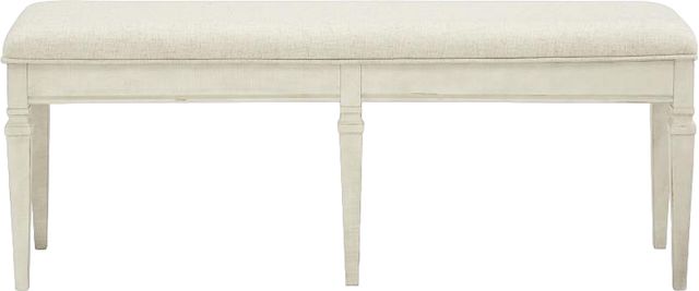 Magnussen Home® Newport Alabaster Bench with Upholstered Seat-2