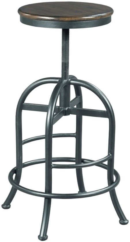 Hammary® Hidden Treasures Brown Adjustable Stool-2