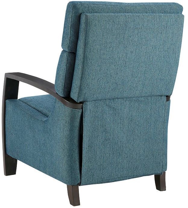 Olliix by Madison Park Blue Katniss Push Back Recliner-3
