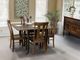 Gascho Saber Walnut Drop Leaf Extension Table Dining Group-0