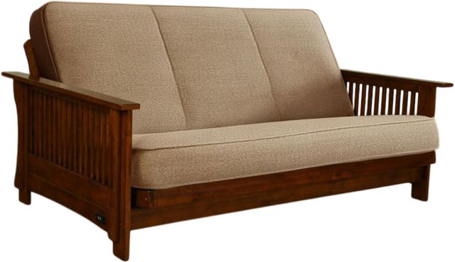 Kodiak Furniture Alexa Black Walnut/Monte Toro Taupestone Full Futon-0