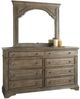 Steve Silver Co. Highland Park Waxed Driftwood Dresser Mirror Set-0