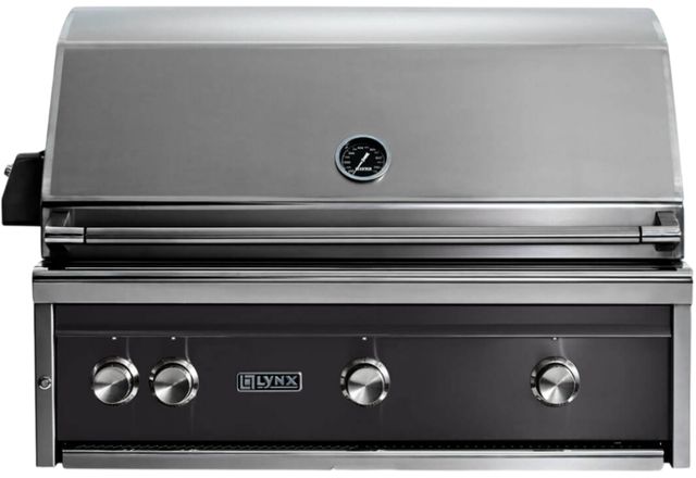LYNX® Professional 3-Burner Obsidian Built-In Natural Gas Grill with 1 Trident Infrared Burner, 2 Ceramic Burners and Rotisserie-0