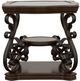 Coaster® Laney 2-Piece Tempered Glass Top Occasional Table with Dark Merlot Base Set-2