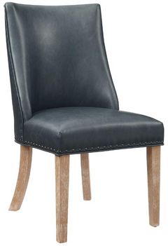 Powell® Adler Auden 2-Piece Natural/Navy Dining Chair Set