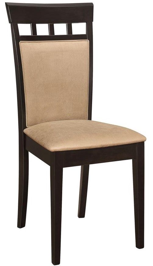 Coaster® Gabriel 7-Piece Beige/Cappuccino Oval Dining Table Set-4
