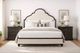 A.R.T. Furniture® Atrium Beige/Black King Upholstered Panel Bed-1