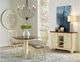 A-America® British Isles Merlot Dropleaf Table with Buttermilk Base-1