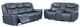 Coaster® Sloane 2-Piece Blue Upholstered Manual Reclining Living Room Set-0
