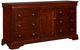 New Classic® Home Furnishings Versailles Cherry Dresser and Mirror Set-1