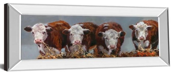 Classy Art The Diner’s Club by Carolyne Hawley Mirror Framed Wall Art-1