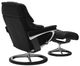 Stressless® by Ekornes® Customizable Reno Medium Manual Recliner and Ottoman with Signature Base-3