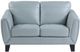 Homelegance® Spivey Aqua Leather Loveseat-2
